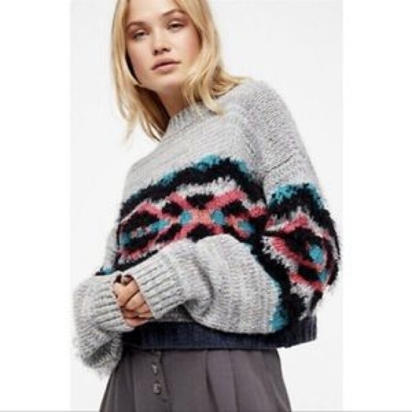 FREE PEOPLE I Heart You Sweater In Multi - Picture 3 of 10